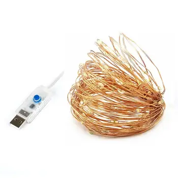 

Copper Wire 100LED Fairy String Fairy String Light Romantic Festival Xmas Decor Outdoor Super Bright Durable Yard Garden