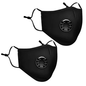 

Black Mouth Mask Unisex Cotton Face Mask Anime Mask For Cycling Camp Filter Windproof Anti-dust Dustproof Face Mask