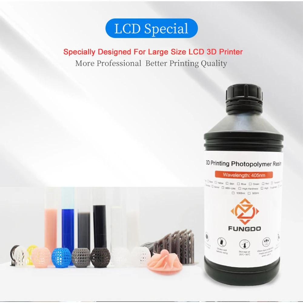 Sensível para a Impressora uv do Fotopolímero 3d do Lcd 1000g do Abs-como o Padrão da Resina da Impressora 3d de Fungdo Luz 405nm 3d - Imagem 5