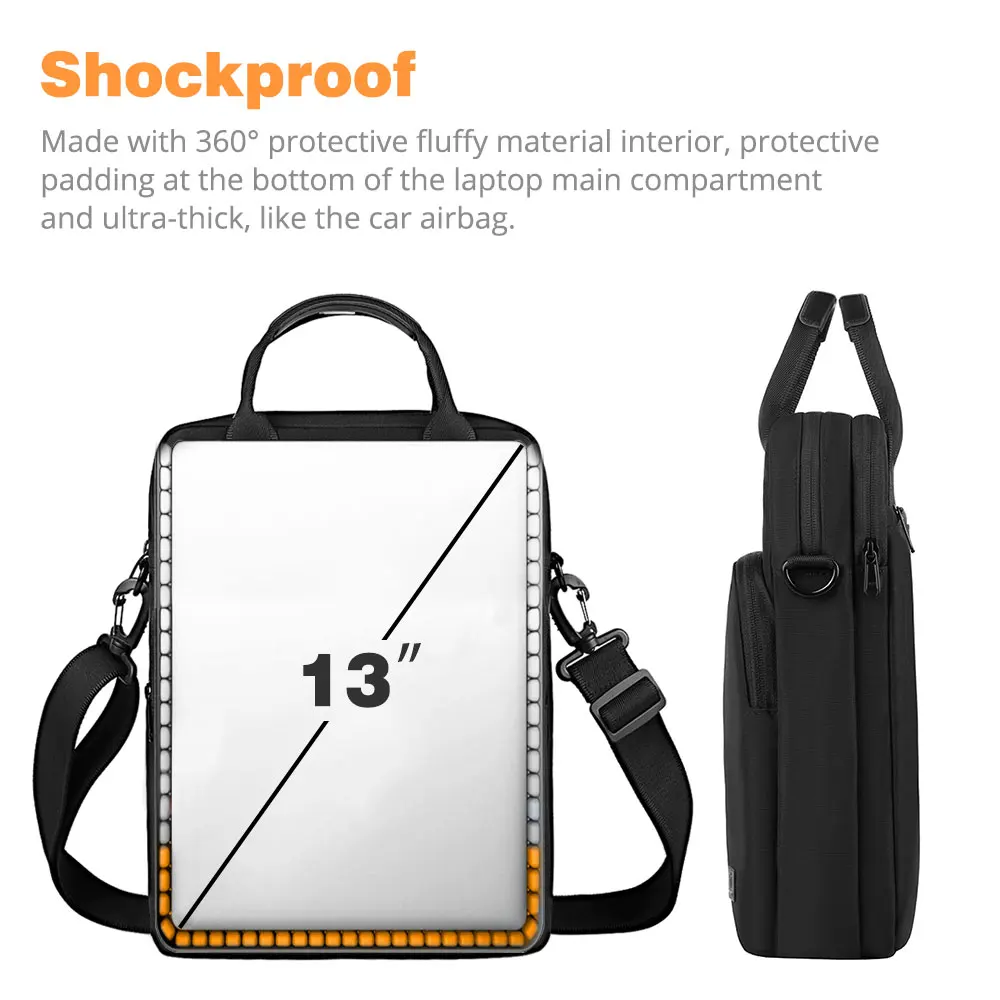 de ombro, impermeável, para macbook pro 13 ar 13 2022, ipad pro 12.9 11