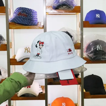 

2020 New Disney Mickey Teens Hat Cartoon Embroidery Bonnets Personality Cotton Hats Autumn Hats for Women Men Summer Sun Hat