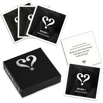 

Vertellis Holiday Edition Card Game Thoughtful Conversation Starters and Questions for Groups Families Friends Office Mindfulnes