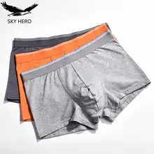 3 шт./партия, мужские трусы-боксеры, нижнее белье, боксеры Homme, хлопковые трусы-боксеры, мужские трусы, трусы для мужчин Calzoncillos S-3XL