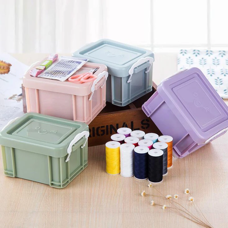 

15Pcs/Set Portable Travel Sewing Box Kitting Needles Tools Quilting Thread Stitching Embroidery Craft Sewing Kits Home Organizer