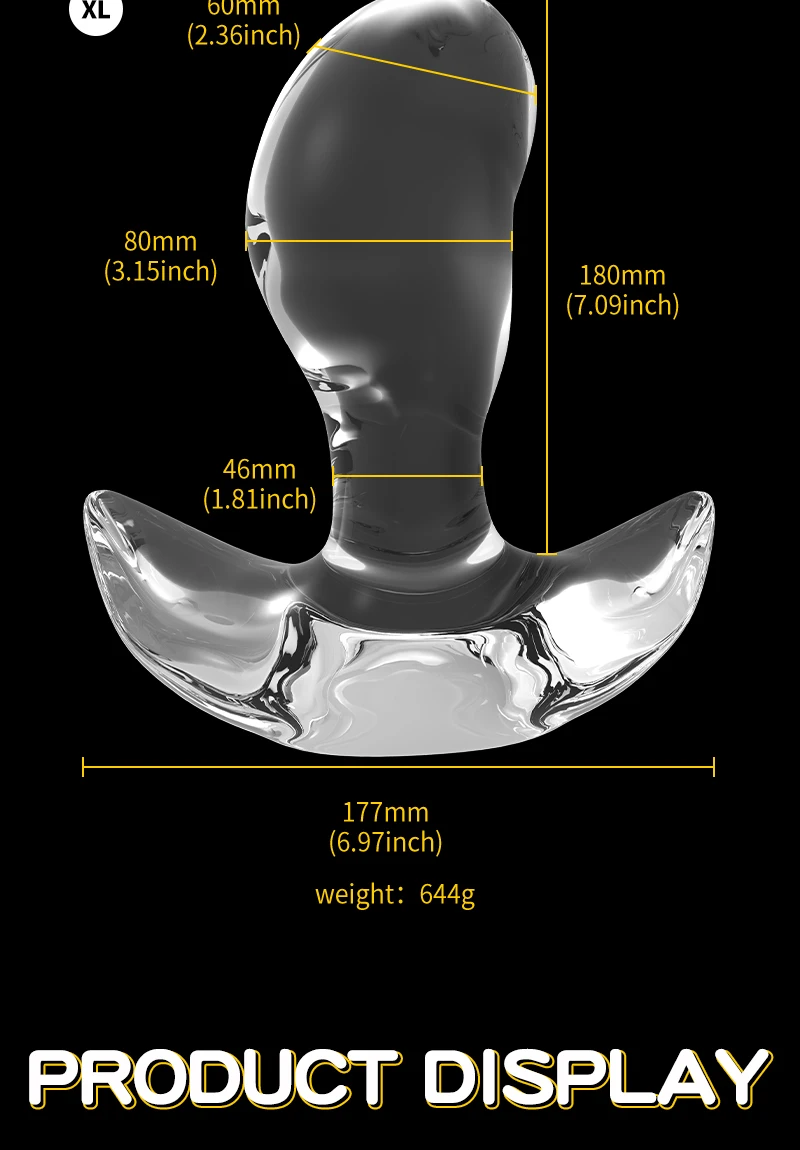 Huge Wearable Anal Plug Sex Toys Large Butt Plug Prostate Massage G-Spot Stimulation Anal Dilator For Women Men Adult 18+