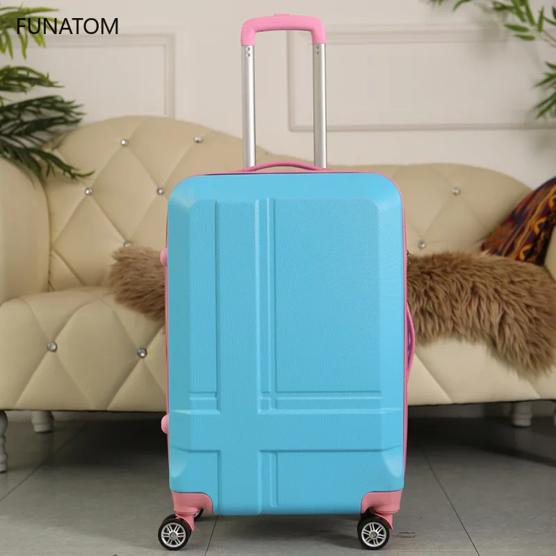 ABS+ PC 20''24-дюймовый чемодан на колесиках, багаж на колесиках, для путешествий, для переноски, чемодан на колесиках, 28 дюймов, большая сумка, Модный женский чемодан