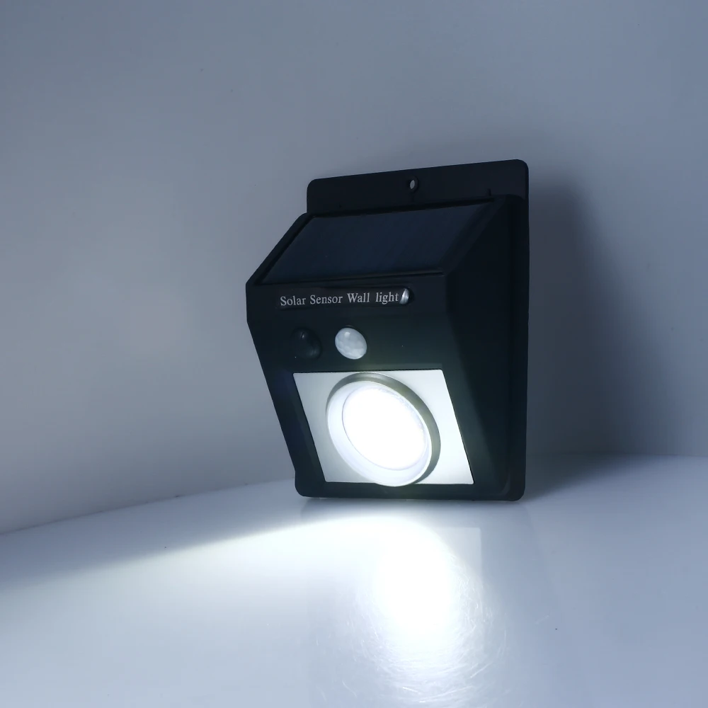 COB 60LED датчик движения Солнечный водонепроницаемый 8 Вт домашний уличный садовый светильник уличный светильник Настенный светильник дорожка светильник s