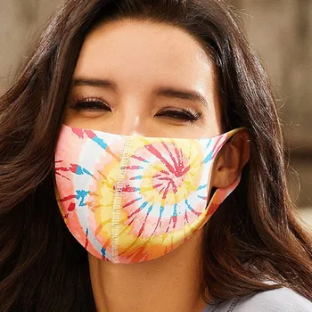 

Maska Face Masks Scarf 2020Top mascarilla PM2.5 Tie Print Breathable Mouth Mask Washable And Reusable Mask máscara face maskes