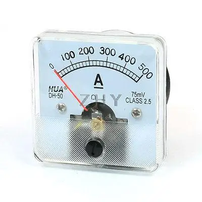 

DH-50 DC 0-500A Fine Tuning Dial Current Test Panel Meter Ammeter