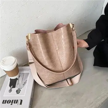 

Stone Pattern Crossbody Bags For Women 2020 Large Women's Bag Casual Solid Women Shoulder Bag Luxury Pu Leather Women Handbags