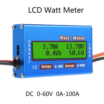 

Digital Monitor LCD Watt Meter 60V/100A DC Ammeter RC Battery Power Amp Analyzer AS99
