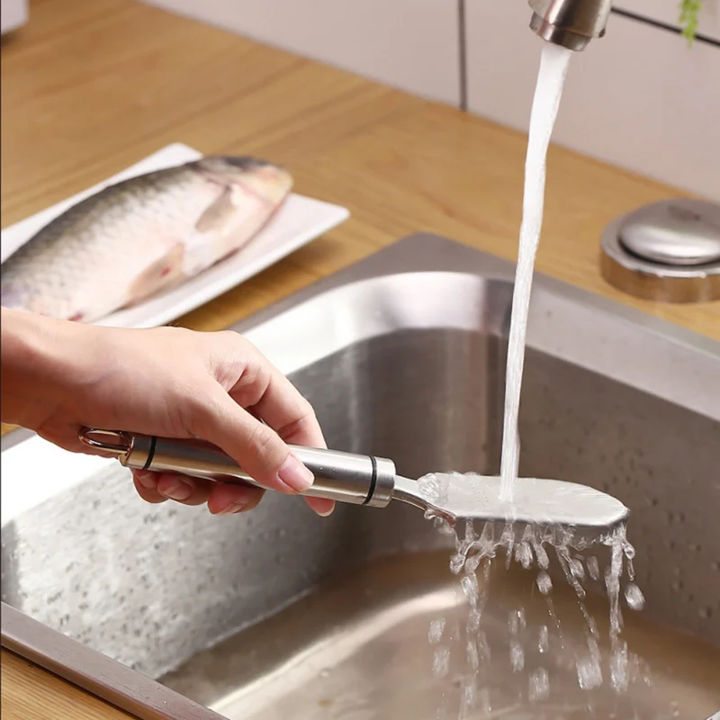 Нож для чистки рыбы кисть кухонные принадлежности очищающий очиститель для удаления рыбьей кожи бытовой ручной нож для очистки рыбы