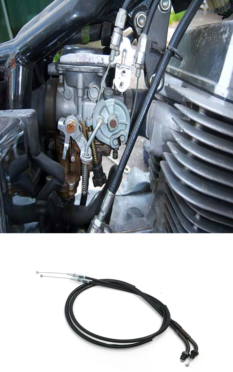 Аксессуары для мотоциклов Push& Pull дроссельной заслонки кабель провода Набор для Honda Rebel 250 300 450 CMX250C CMX300 CMX450