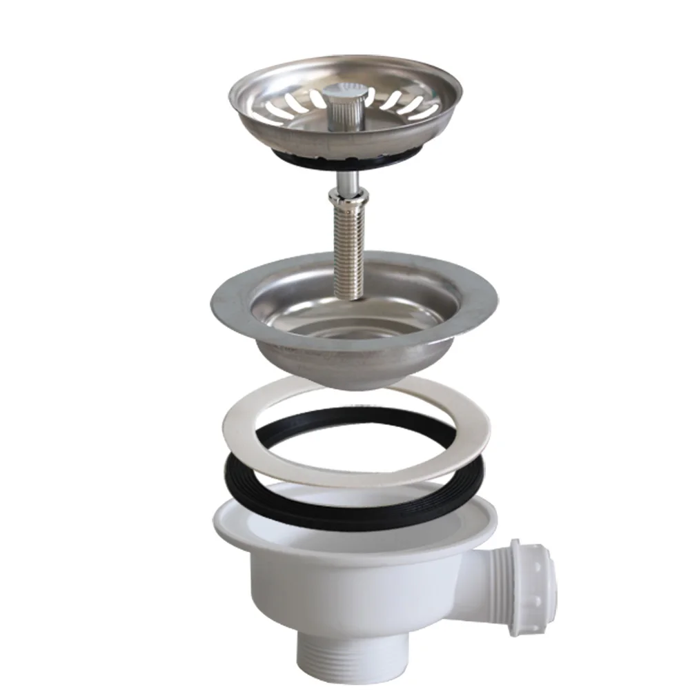 Kitchen Sink Filter Talea Kitchen Sink Drainer 114MM Downcomer Vegetable Washing Basin Stainless European Filter Umbrella With Overflow XK225C046
