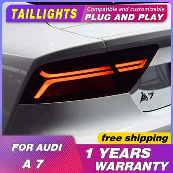 

car accessories for Audi A7 2012-2018 Tail Lights LED running light LED Rear Lamp turn signal light Taillight LED light