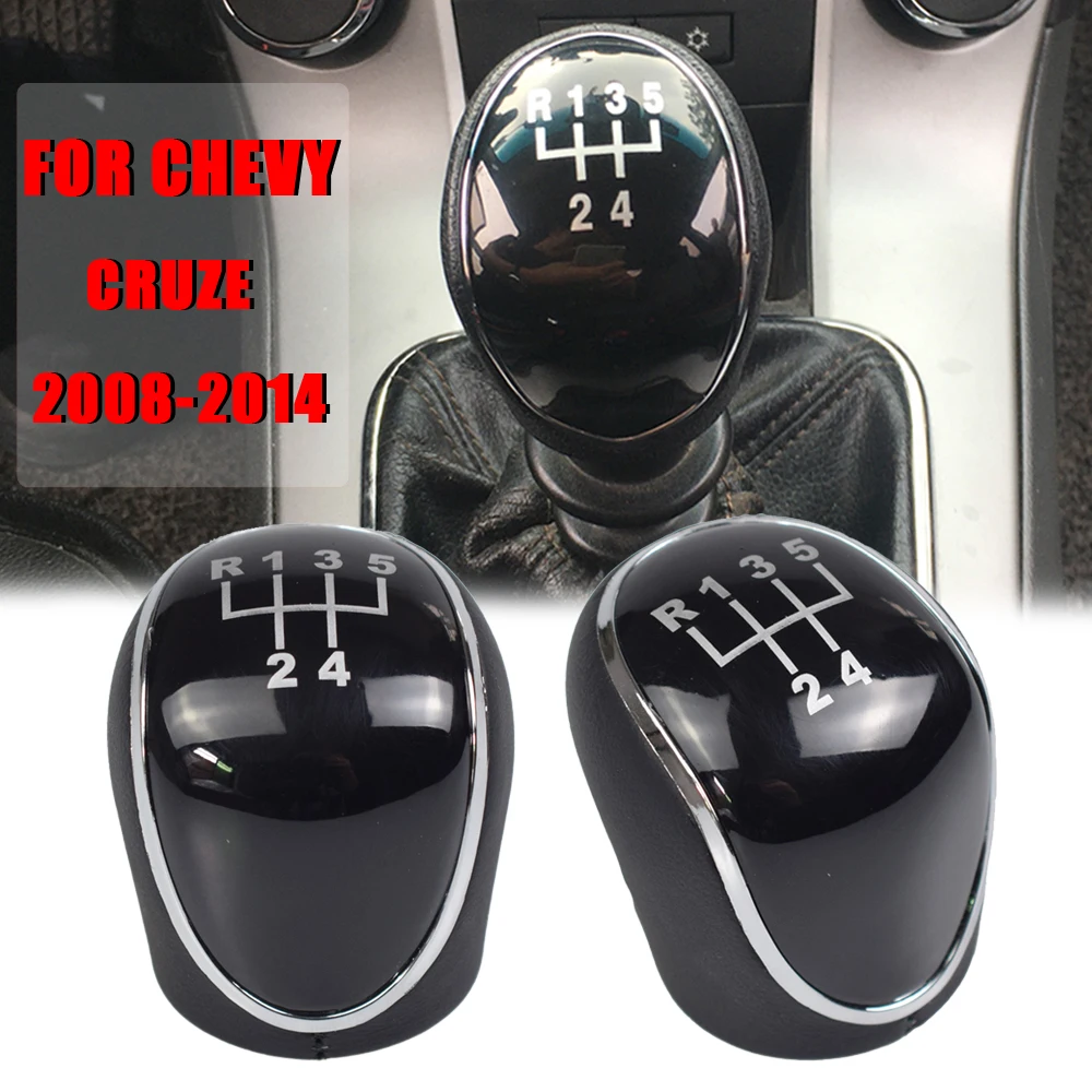 New Car 5 Speed Gear Shift Lever Knob Head For Chevrolet Chevy Cruze 2008 2014 1.6L 1.8L Auto