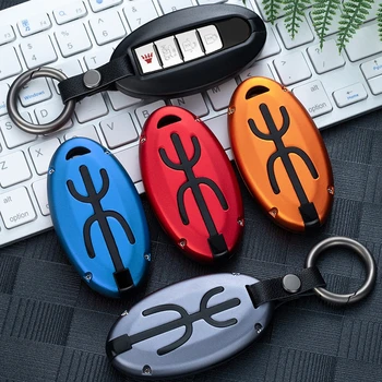 

Car Aluminium Alloy Key Case Bag Cover For Nissan Teanra Qashqai X-Trail Sylphy Murano For Infiniti EX QX60 QX50 Accessories