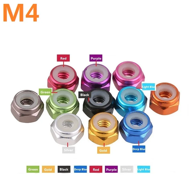 M4 aluminum lock nut