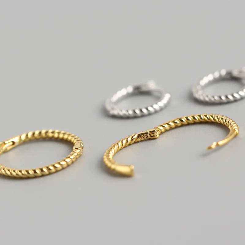 Серьги-кольца из стерлингового серебра 925 пробы в японском Корейском стиле, минималистичные круглые серьги для женщин, элегантные ювелирные изделия для девушек