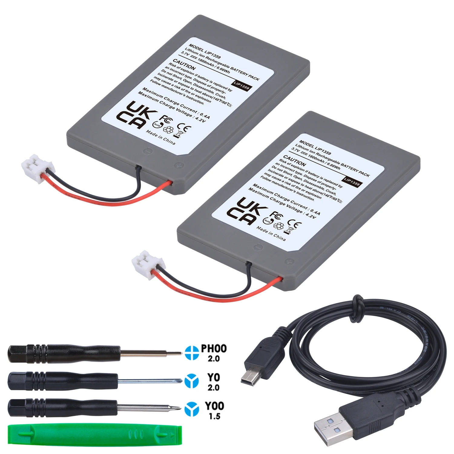 2X LIP1359 1800mAh Battery for Sony Playstation 3 PS3 Controller - ANKUX Tech Co., Ltd