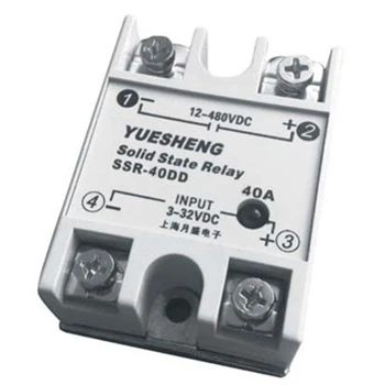 

3-32V DC control DC solid state relay, ssr-40dd DC relay, 480v, 10a-80a optional thyristor output voltage zero crossing on