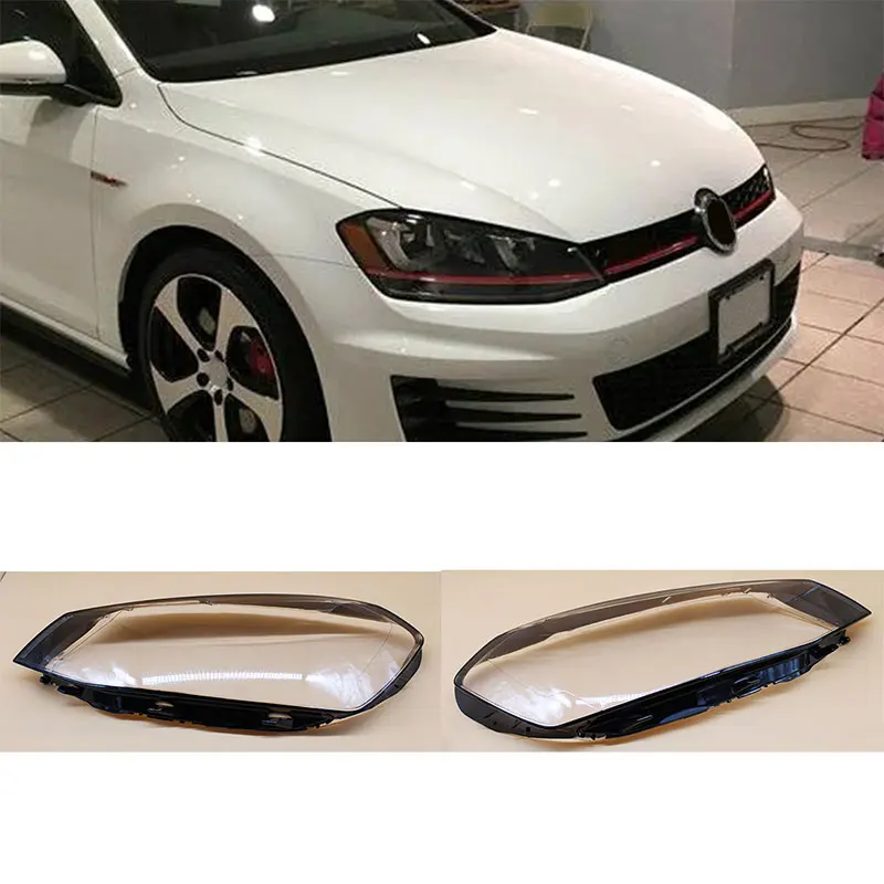 

For Volkswagen VW Golf 7 MK7 GTI 2014 2015 2016 2017 Front Headlight Cover Lamp Headlamp Cover Shell Mask Lampshade Lens Glass