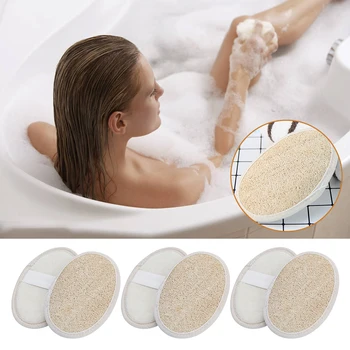 

6PCS/set Natural Loofah Bath Shower Bath Ball Gourd Massager Body Washin Towel Scrubber Face Wash Sponge Cleaning Skin Scrubber