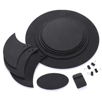 

1 Set Bass Snare Drum Sound Off Mute Silencer Drumming Rubber Practice Pad Kit