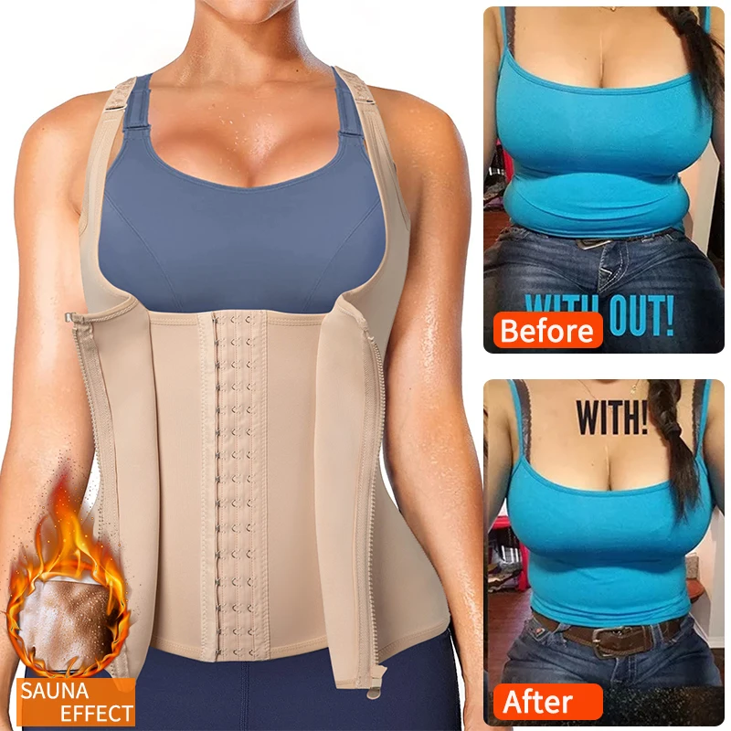 Fat Burning Abdominal Slimming Womens Underbust Corset Waist Belly Cincher Postpartum Trainer Corset Top Tummy Control Body Shaper Vest for Sweating L1