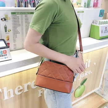 

Genuine Leather lattice Shoulder Bag Women's Luxury Handbags Fashion Crossbody bags for women Shopping Bag Female Purse Totes