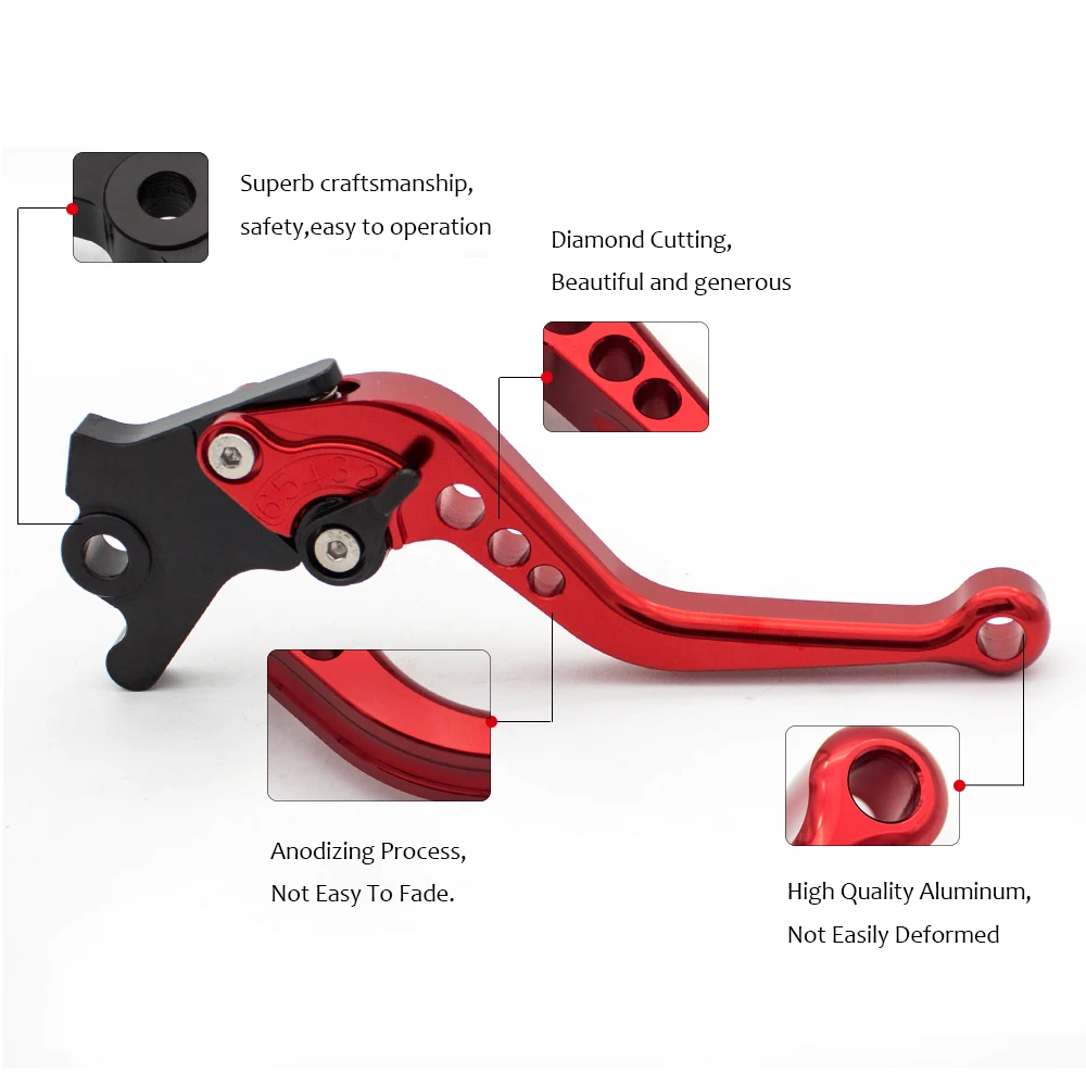 CNC Алюминий мотоциклы тормозной рычаг сцепления для Aprilia RS125 RS 125 2006-2010 2007 2008 2009 Регулируемые сцепные рычаги