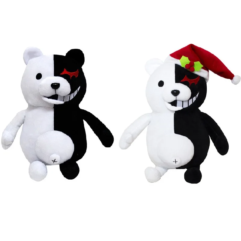 Anime Dangan Ronpa Monokuma Black & White Bear Plush Toy Soft Animal Dolls 