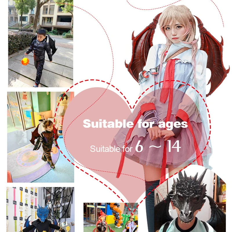 Animal Cospty Dragon Costume Christmas Halloween Gift Carnival Party Kids Cosplay Set Wing Tail Children's day faucet Costume Animal Cospty Dragon Costume Christmas Halloween Gift Carnival Party Kids Cosplay Set Wing Tail Children's day faucet Costume