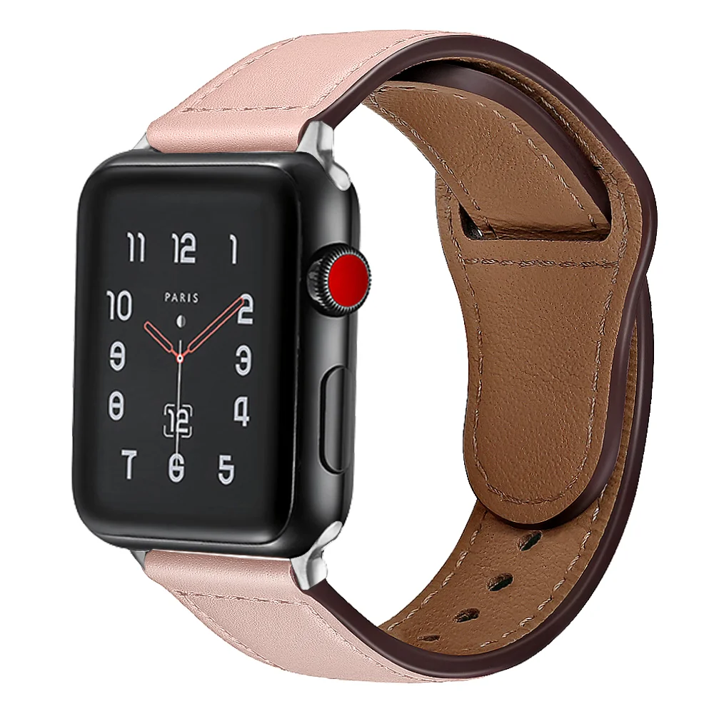 41mm 45mm For Apple Watch Soft Leather Strap Se7 6 5 40/44mm Wrist For  Iwatch 4 3 2 1 38mm 42mm 49mmultra Small Waist Shape Band - Watchbands -  AliExpress