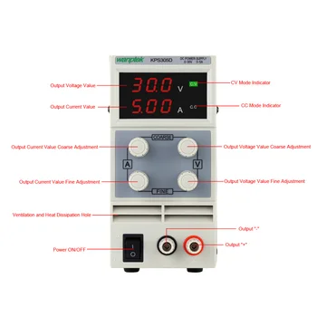 

New 0-30V 5A 10A DC Power Supply Practical Switching Power Supply LED Display Digits Variable Adjustable AC 110V/220V 50/60Hz
