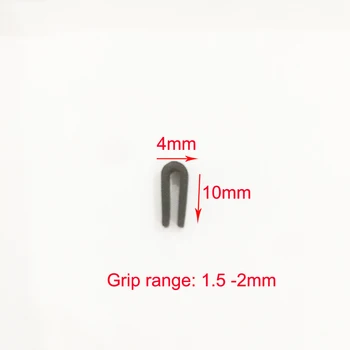 

U Channel EPDM Rubber Door Window Edge Trim Seal Strip Weatherstrip For Glass Metal Wood Panel Board Sheet Cabinet
