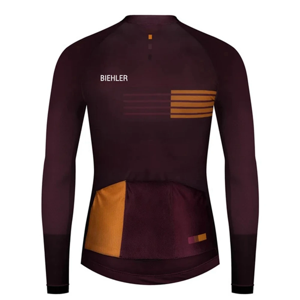 BIEHLER Long Sleeve Cycling Jersey MTB Bike Cycling Clothing Wear Summer Bicycle Clothes Ropa De Ciclismo For Man