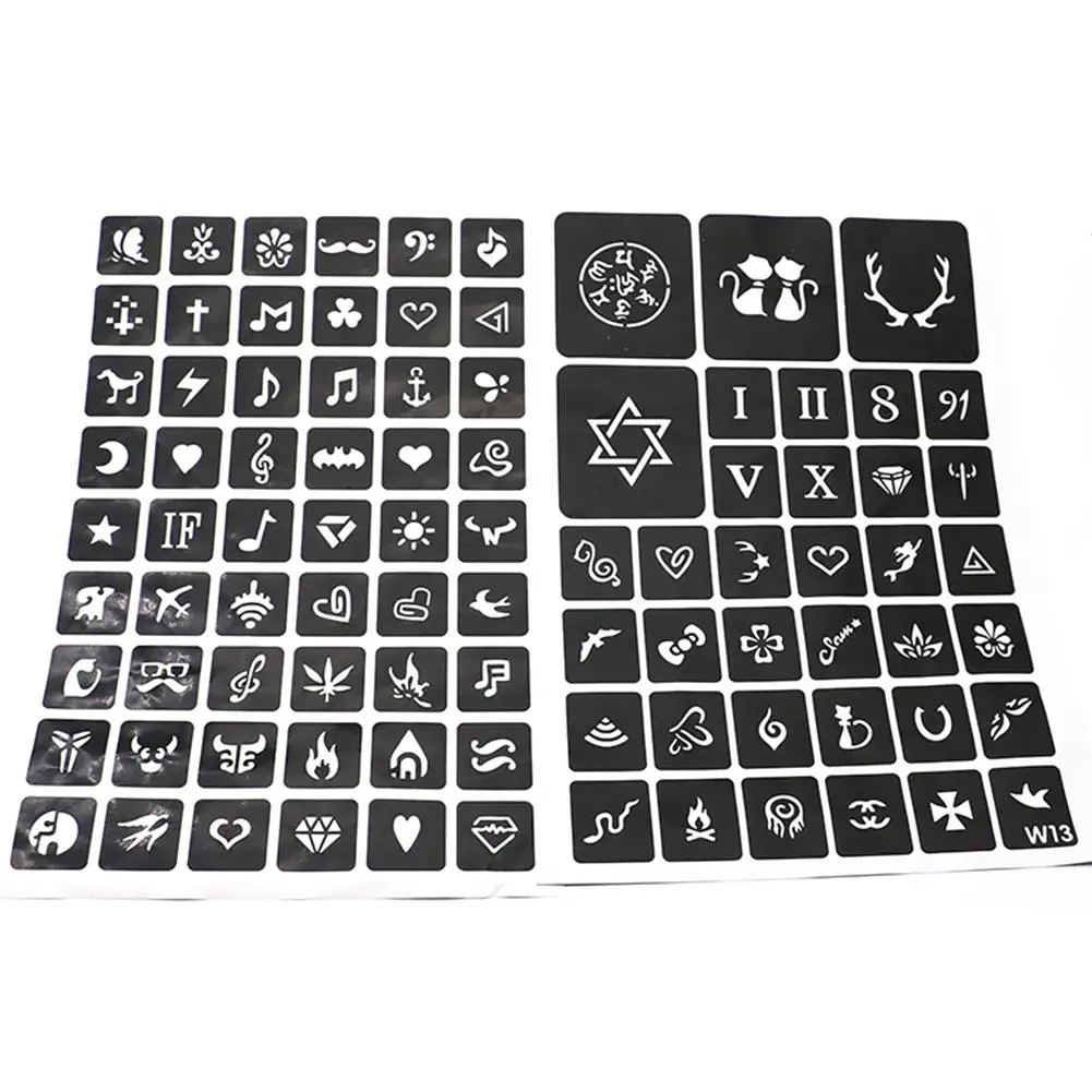 Glitter Tattoo Kits Colorful Body Painting Art Waterproof Temporary Tattoo for Adults Kids Face DIY Nail Painting Art MakeupTool