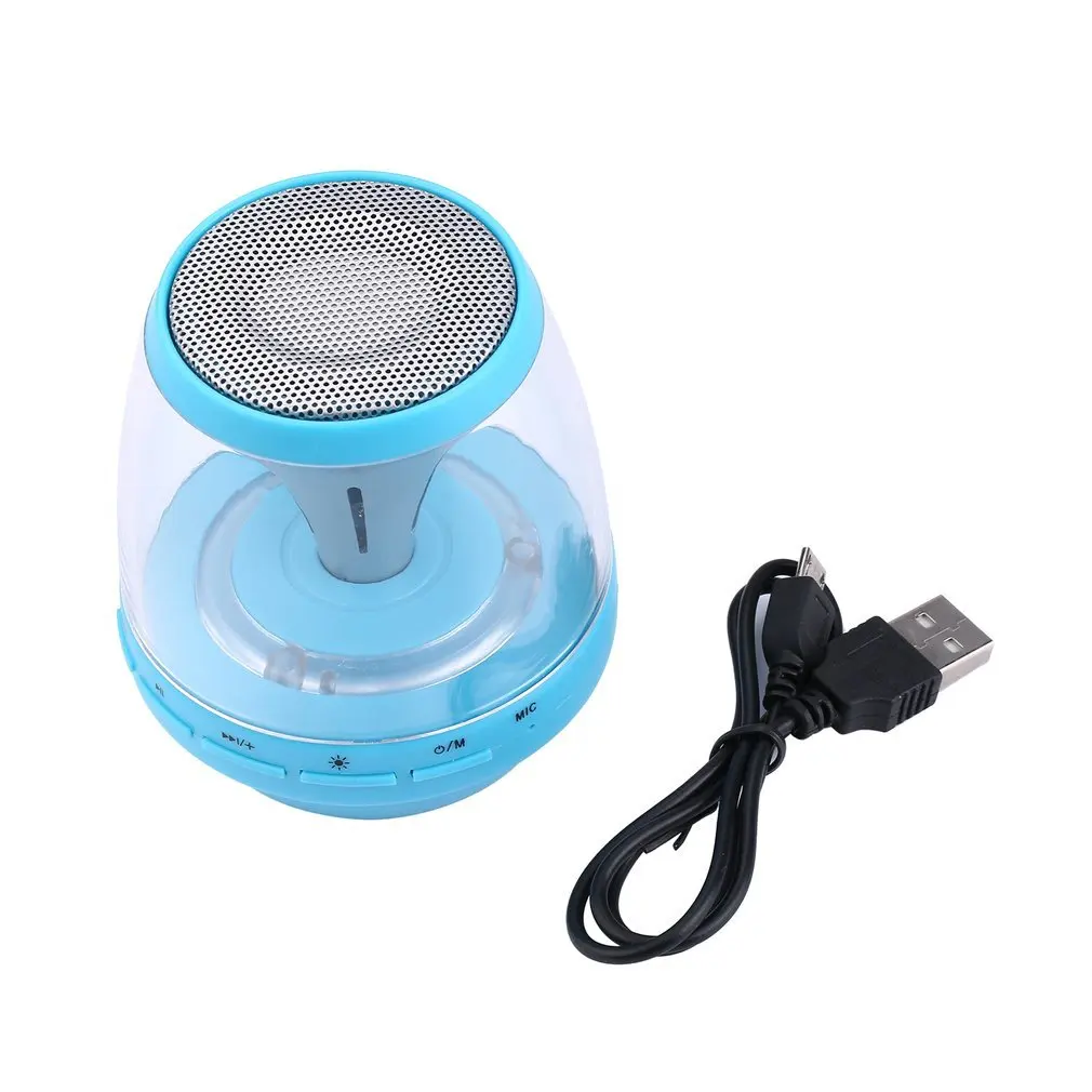 

Portable LED Wireless Speakers Hands-Free with TF Reading Function USB FM Stereo Music for Mobile Phone