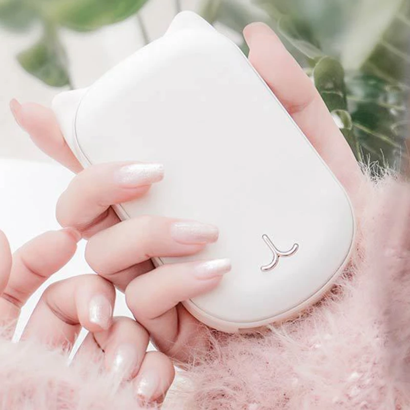 Симпатичный USB Перезаряжаемые грелка для рук и 3600Ma Мощность power Bank 5V Мини Портативный путешествия удобный с длительным сроком службы карманная грелка для рук, розовый