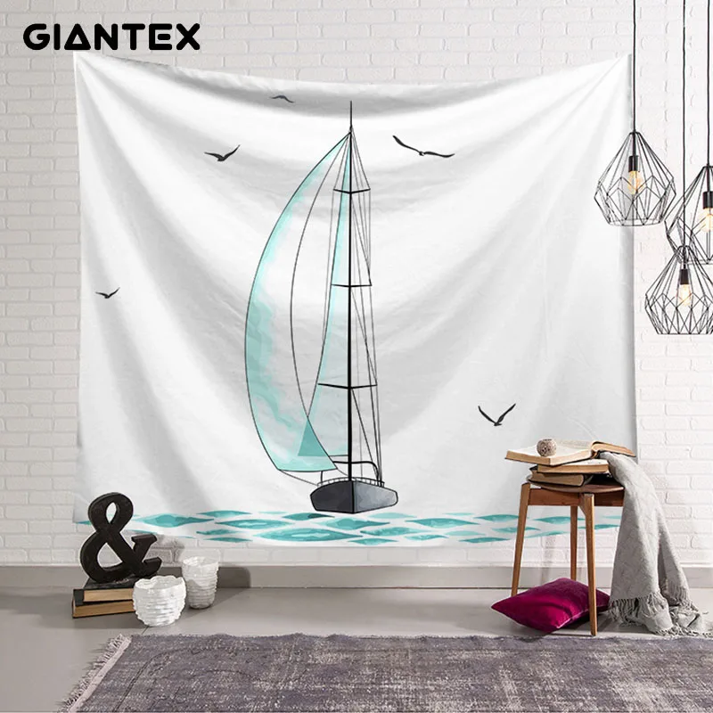 GIANTEX девушка дизайн декоративный гобелен нордическое зеленое растение спальня