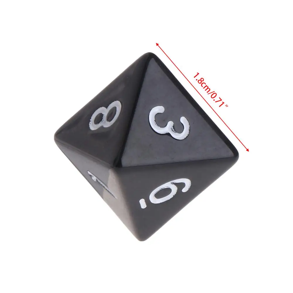 10 шт. 8 сторонние акриловые кости с цифрами для семейной вечеринки|Кубики| |