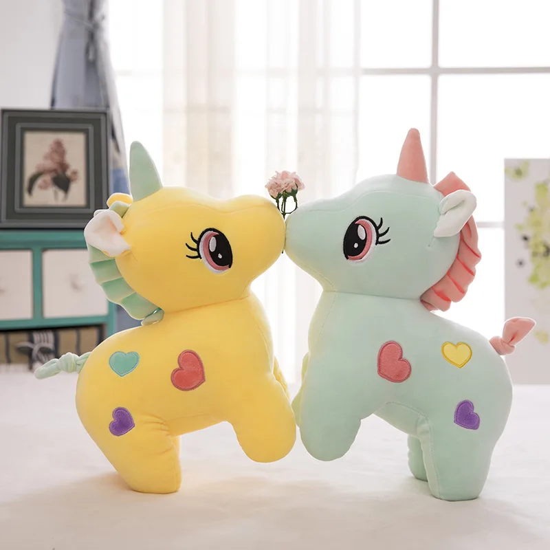 Kawaii единорог плюшевые игрушки куклы мягкие с животными милый мультяшный мини