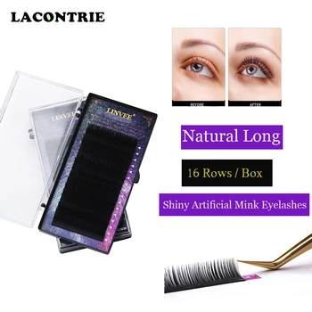 

16 Rows /Box Faux mink Eyelashes Extension soft Silk Curl Eyelashes for Beauty salon/individual eyelashes DIY Female cosmetics