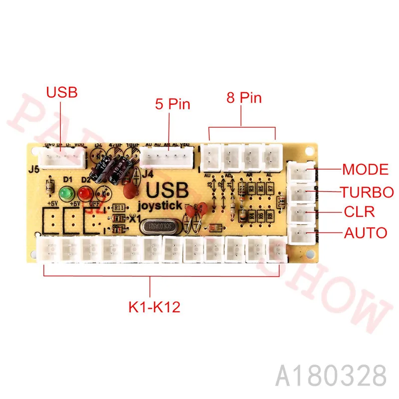 2 проигрывателя Комплект Аркады своими руками Нулевая задержка USB контроллер ПК джойстик + кнопки + овальная шариковая головка + кабель для