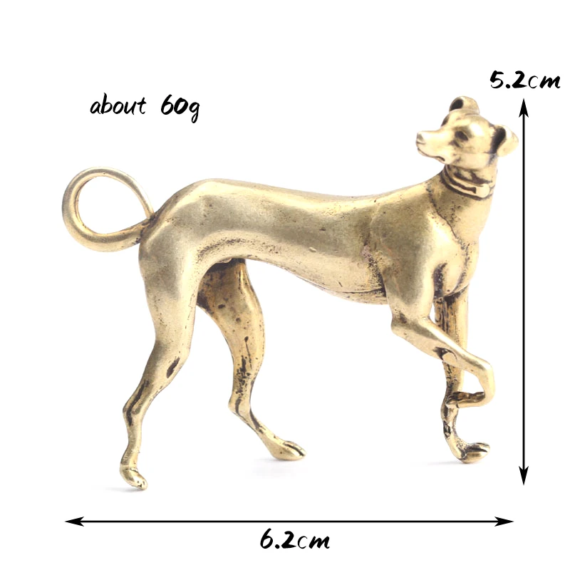 Solid Brass Loyal Dog Desk Ornaments Vintage Copper Animal Miniatures Figurines Decorations Gifts Home Decor Crafts Accessories ornament crafts miniature figurines resin ornaments miniature ornament resin crafts dog statue ornament