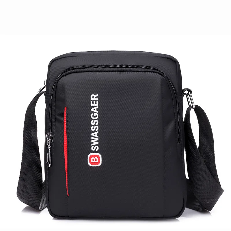

Spring Fashion New Style Nylon Waterproof Single-shoulder Bag Business Casual Versatile Simple Men's Bag Large Capacity Cross-bo