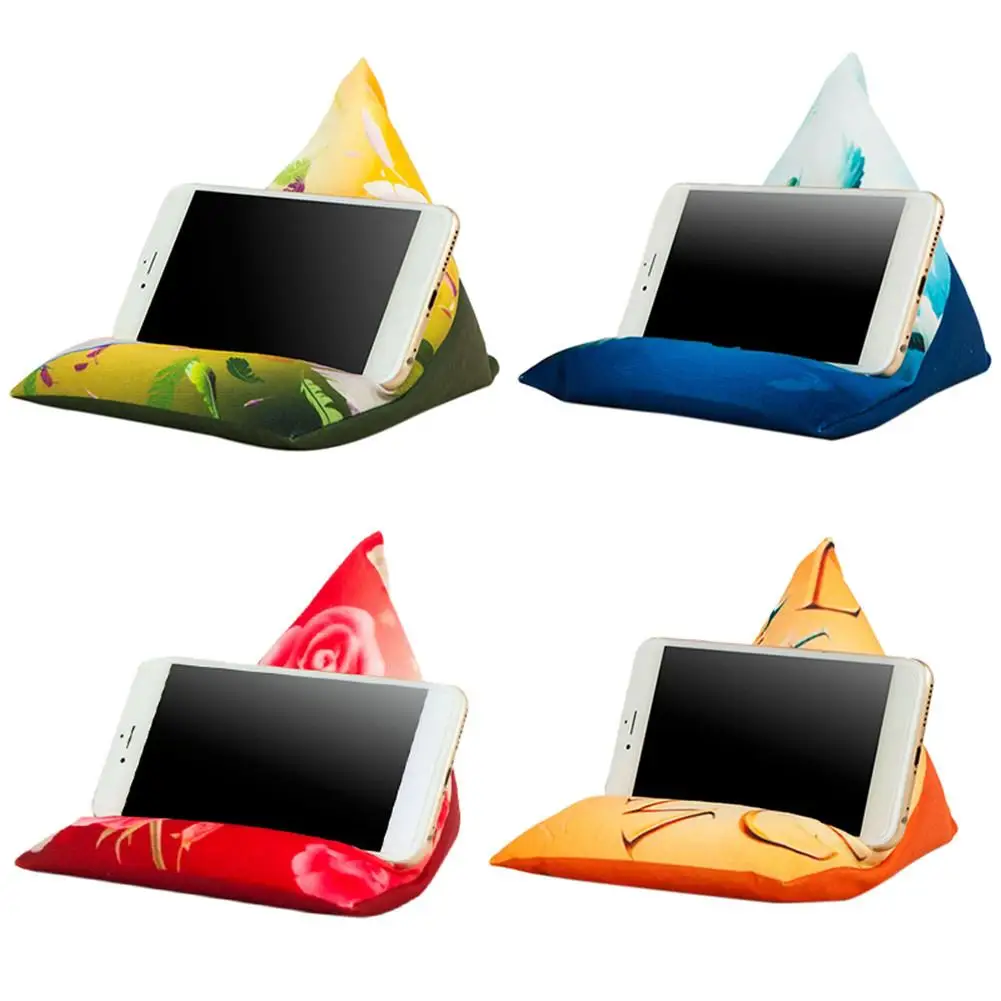 

For iPad Tablet Storage Stand Pillow Holder Universal Phone Stands Multi-angle Soft Pillow for Bed Floor Desk Sofa Couch Readin