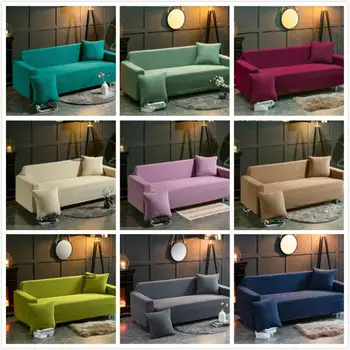 

Sectional Elastic Stretch Sofa Cover for Living Room Stretch Slipcovers Couch Cover L shape Armchair Cover Single/Two/Three seat
