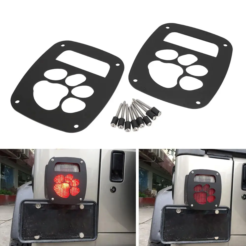 Хвост Светильник лампы крышка капота Рамка протектор для Jeep Wrangler TJ 1997 2006 YJ 1987 1995